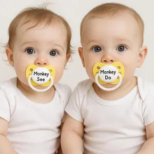 Monkey See/Do Pacifier Set