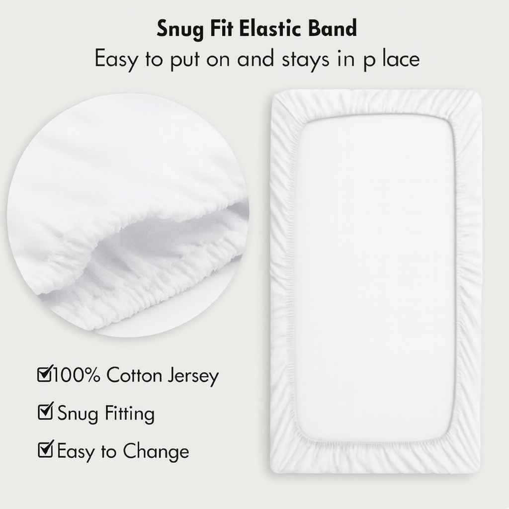 Fitted Crib Sheet: Twin Things