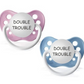 Pacifier Set: Double Trouble (Pink)