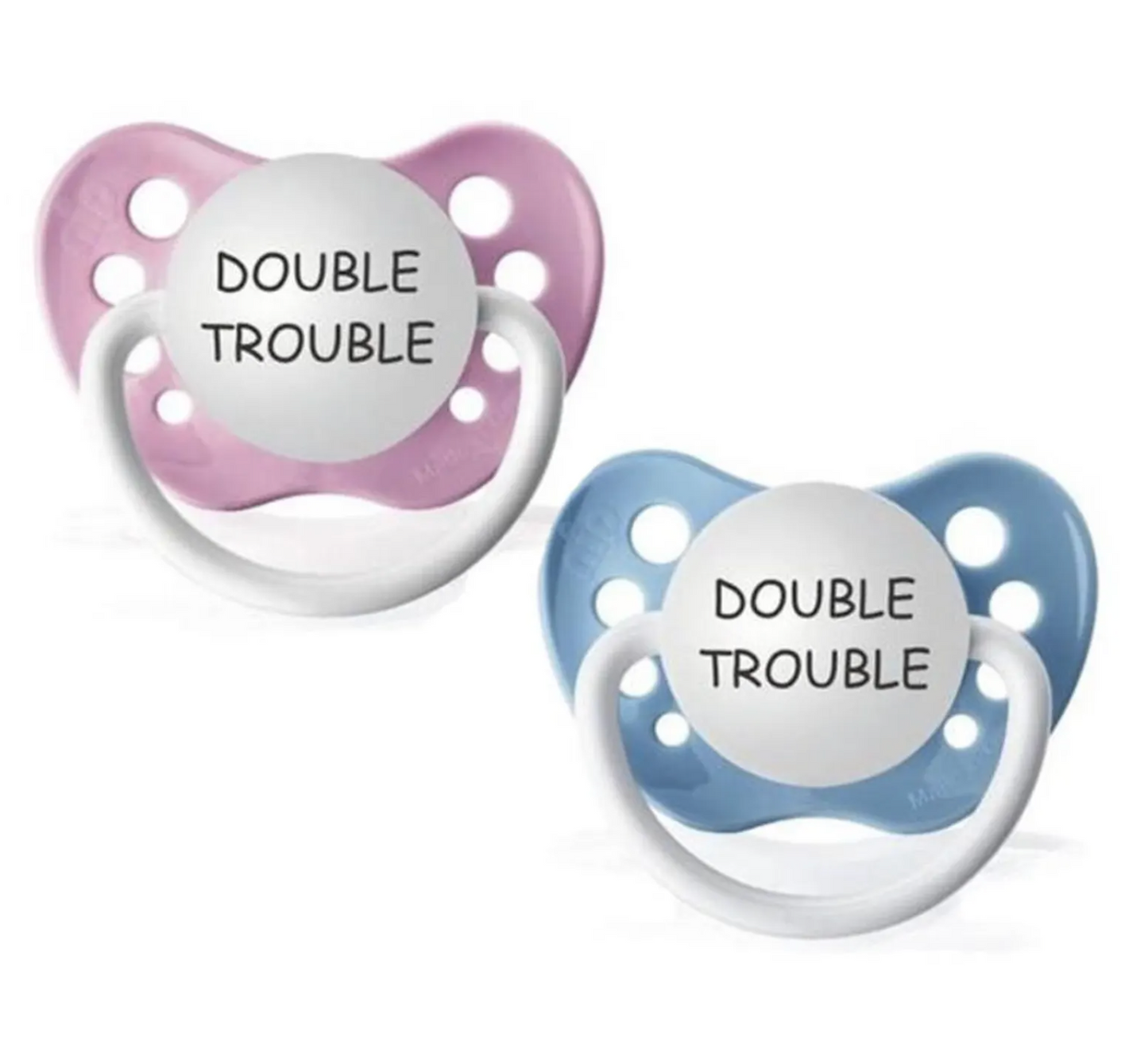 Pacifier Set: Double Trouble (Pink)