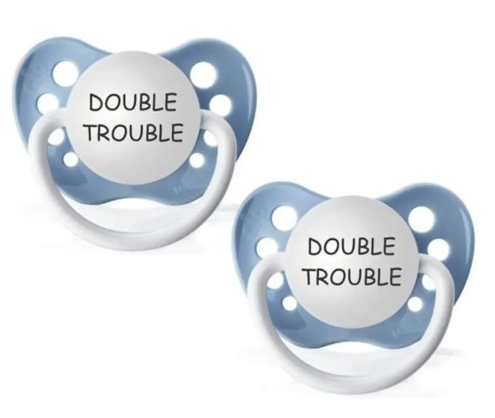 Pacifier Set: Double Trouble (Pink)