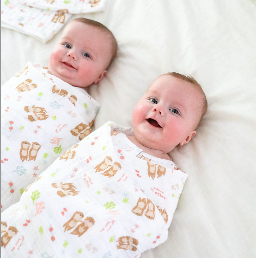 Swaddle Blanket Set: Can’t Have One w/o the Otter
