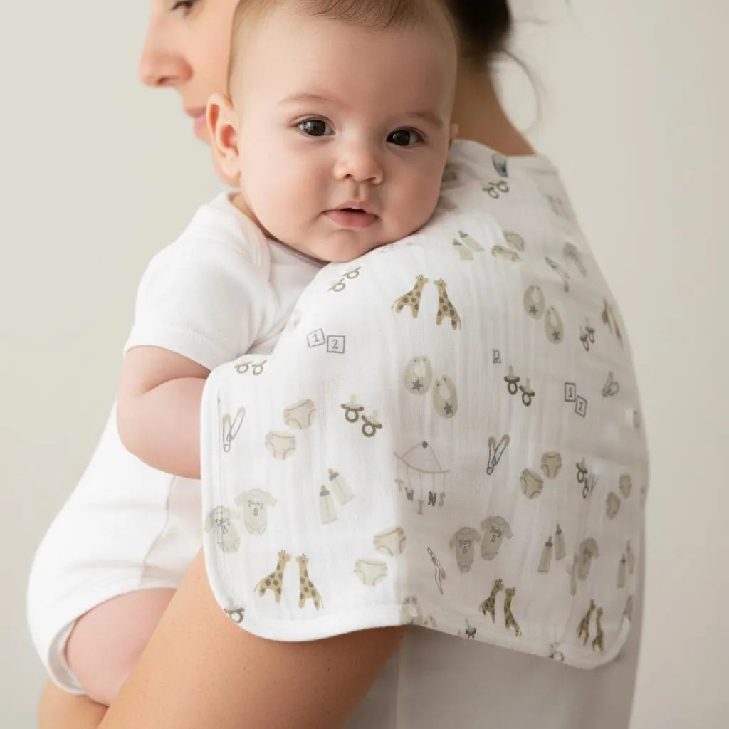 Burp Cloths Set: Twin Things