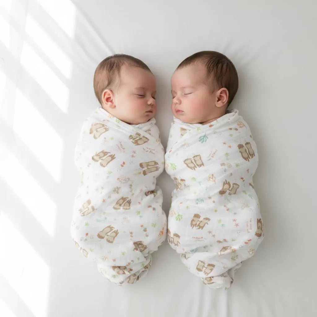 Swaddle Blanket Set: Can’t Have One w/o the Otter