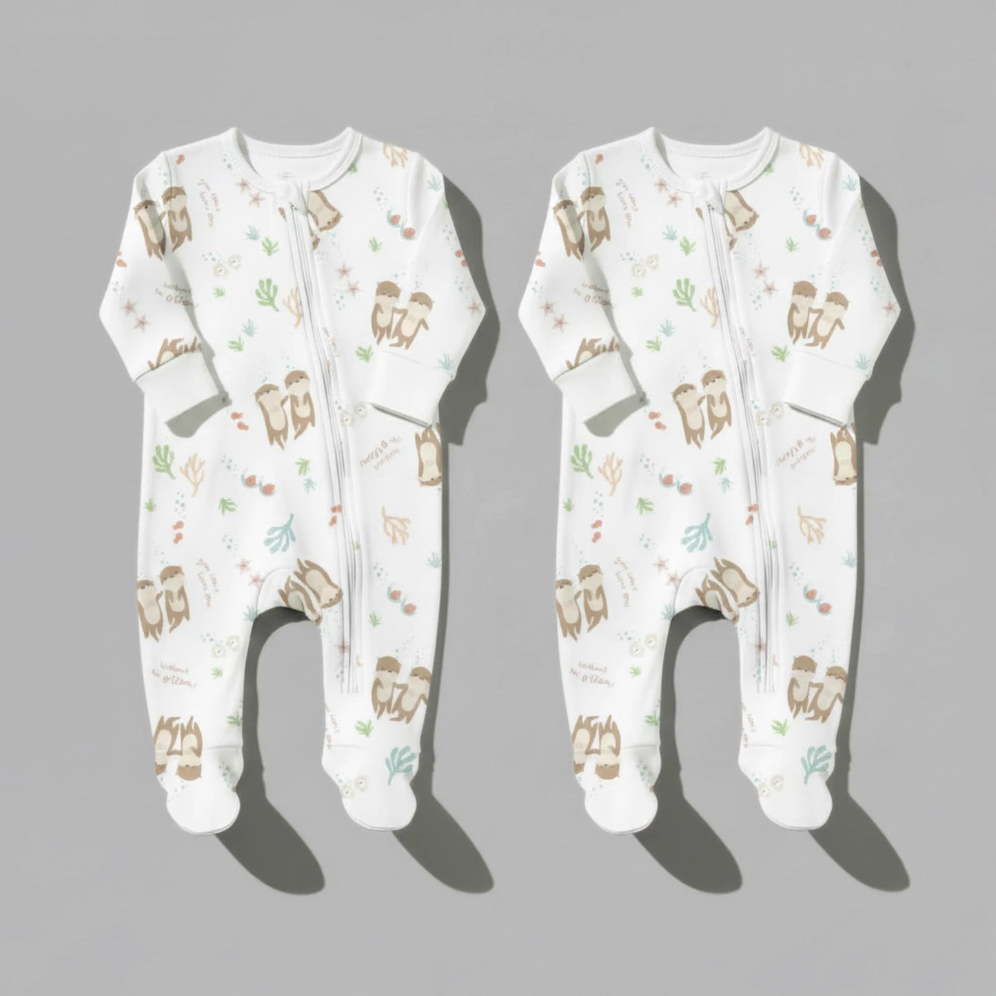 Twin Footies Set: Can’t Have One w/o the Otter