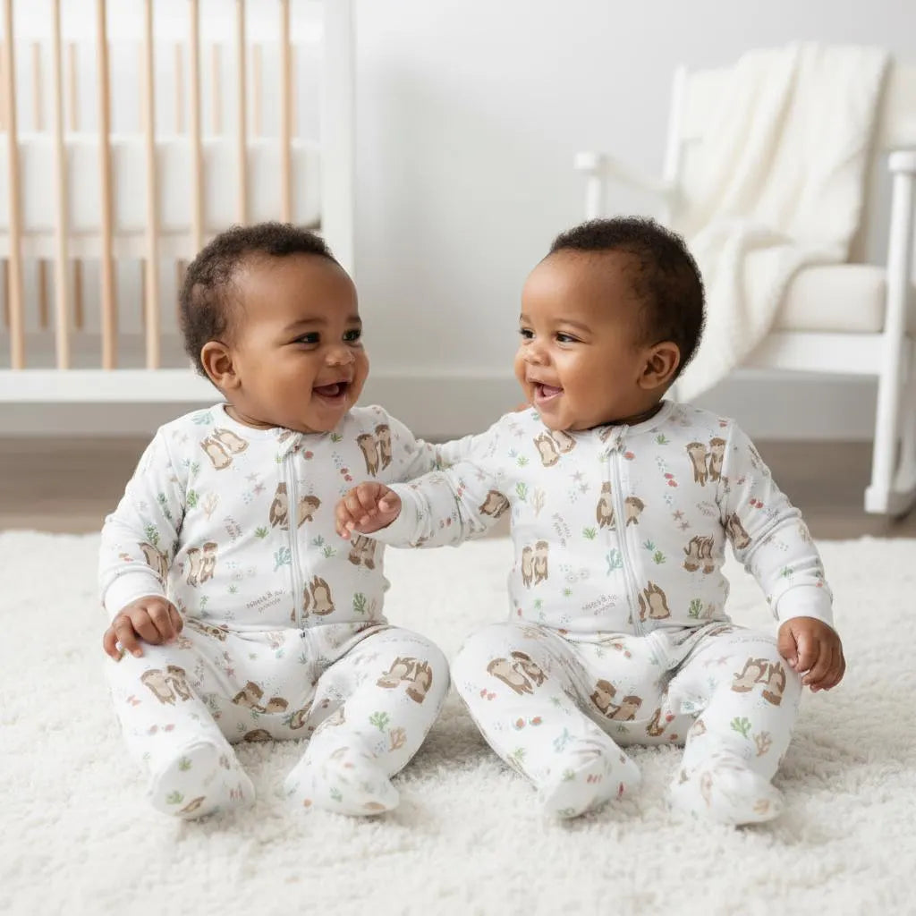 Twin Footies Set: Can’t Have One w/o the Otter