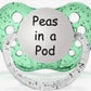 Pacifier Set: Two Peas in a Pod