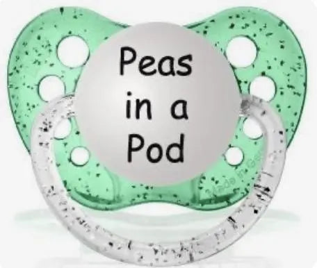 Pacifier Set: Two Peas in a Pod
