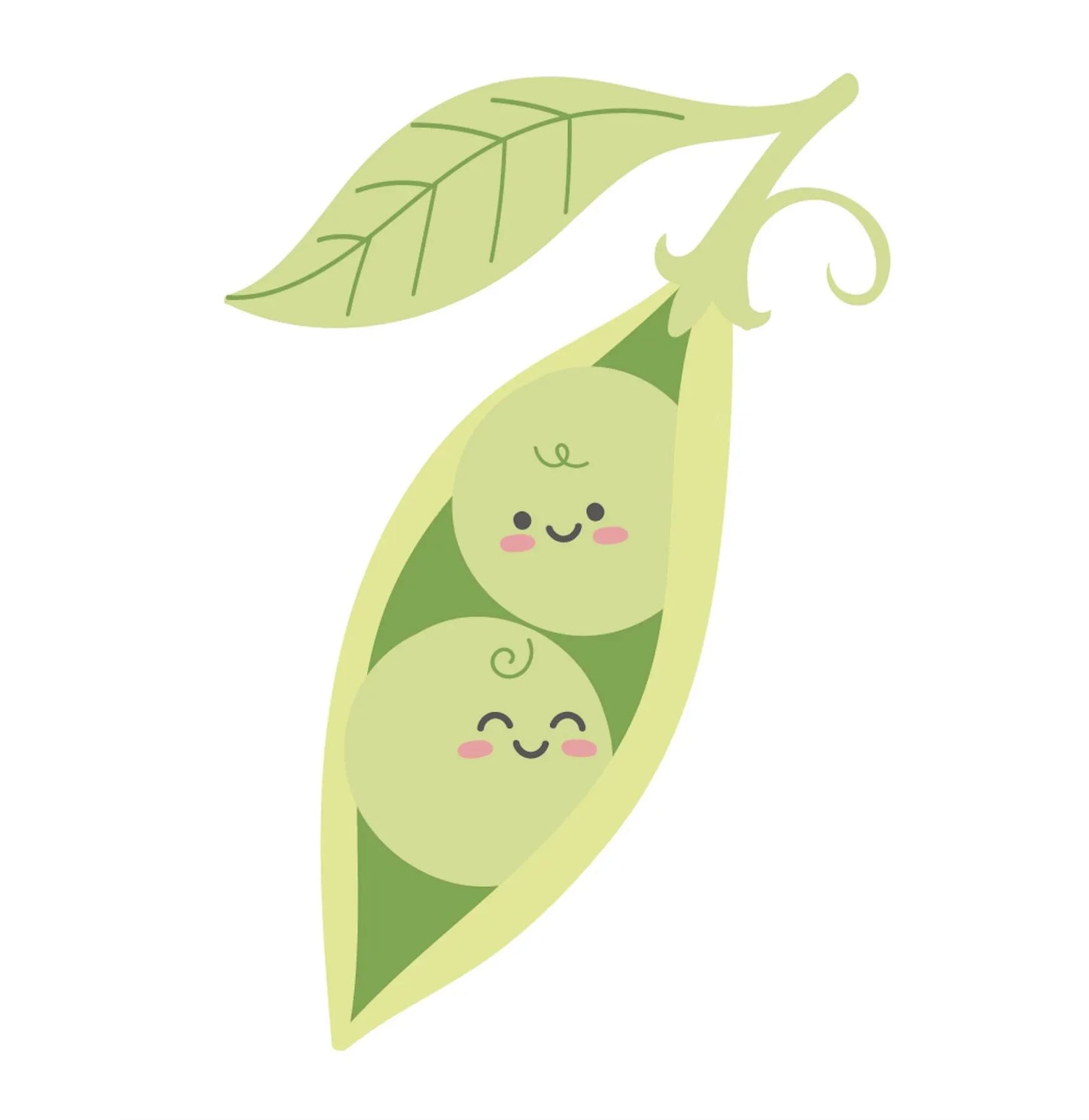 Burp Cloths Set: Two Peas in a Pod