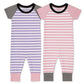 Twin Striped Outfits - Pink & Purple