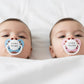 Pacifier Set: Double Trouble (Pink& Blue)
