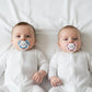Pacifier Set: Double Trouble (Pink& Blue)