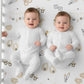 Fitted Crib Sheet: Twin Things