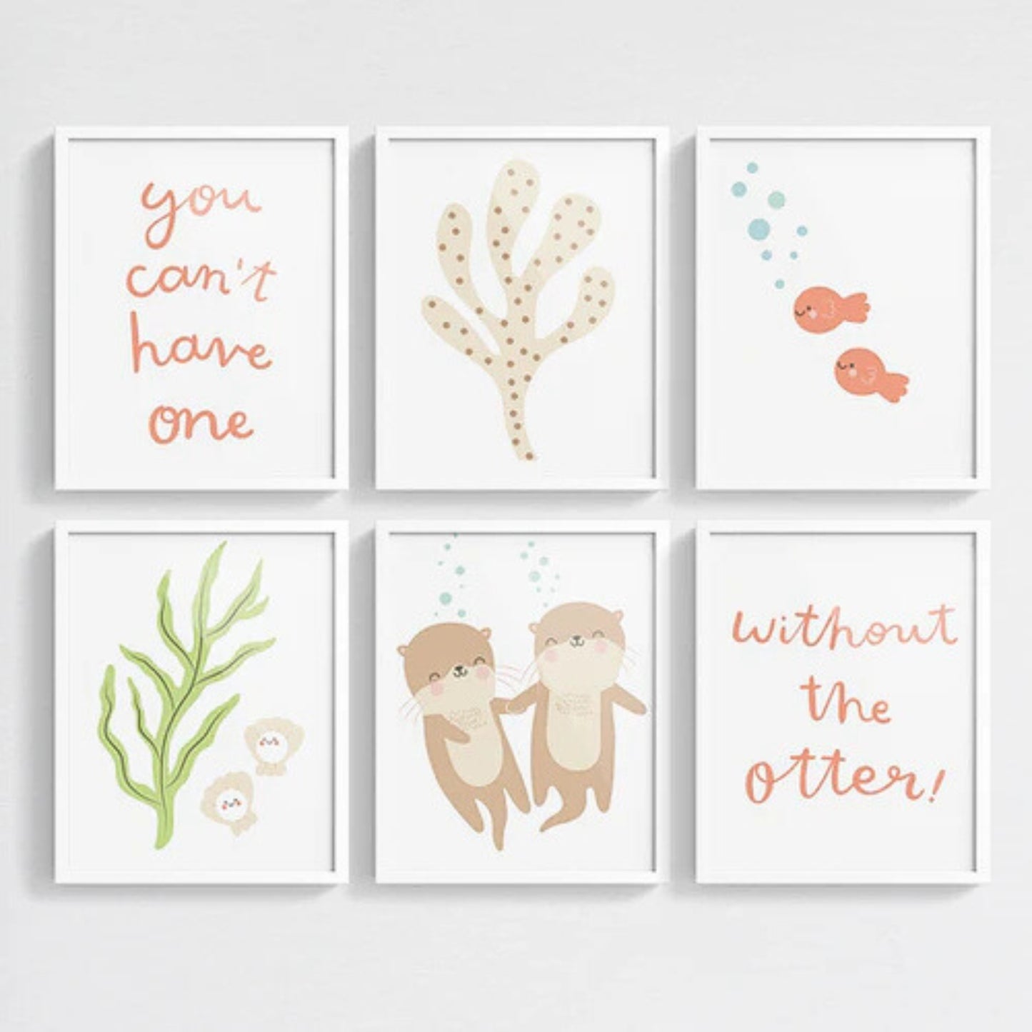 Art: Can't Have One Without the Otter - Download, Set of 6