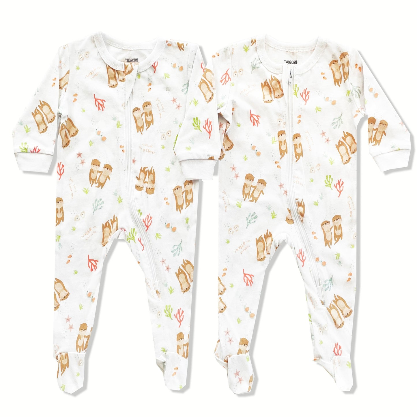 Twin Footies Set: Can’t Have One w/o the Otter