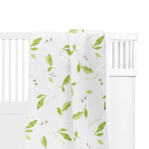 Swaddle Blanket Set: Two Peas in a Pod