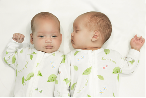 Twin Footies Set: Two Peas in a Pod