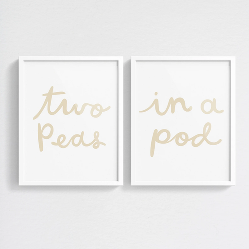 Art: Two Peas in a Pod -Download, Set of 2